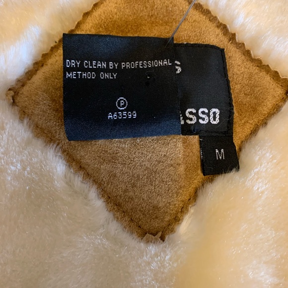 Dennis By Basso 100% Suede Leather Camel Coat Size Medium - Picture 9 of 14